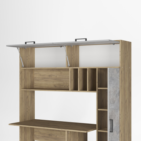 Стол письменный "Техно" (крафт/цемент)