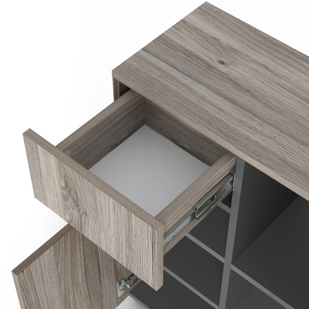 Тумба "Карина" ТБ-01 (Дуб смоки/Графит)
