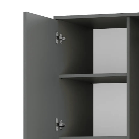 Шкаф 2-х створчатый "Симпл" ШК-03 (графит)