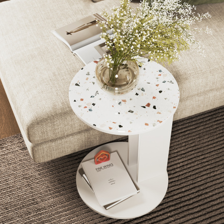 Стол журнальный "Ричи" Белый (Белый)