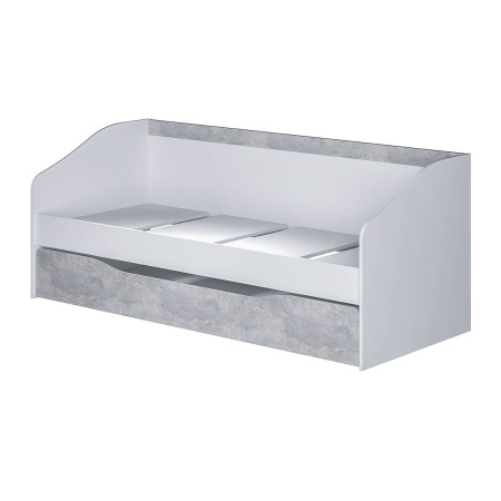 "Паскаль" кровать детская (белый/цемент светлый)