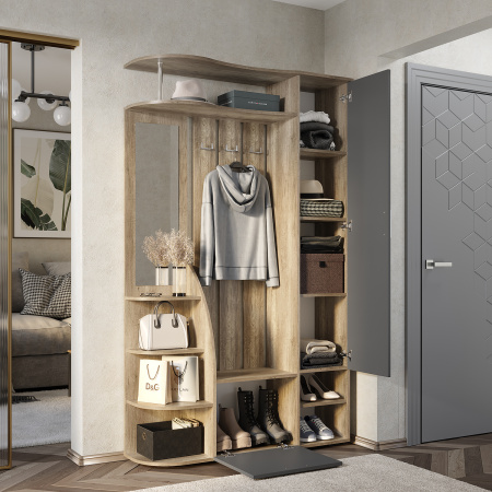 Прихожая "Агата" ПР-03 (дуб каньон/графит)