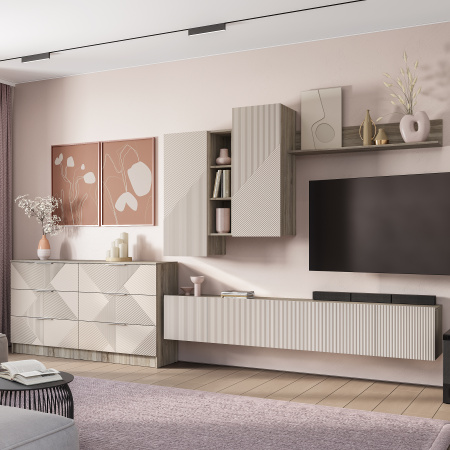 Навесной шкаф "Эмилия" ШКН-03 (Дуб смоки/Айриш (MF03)