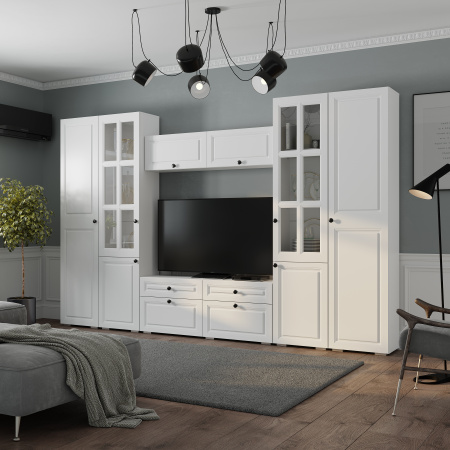 Тумба под ТВ "Софт" ТБ-07 (Белый/Эмаль белая (F26))