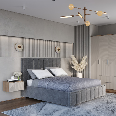 Тумба прикроватная "Эмилия" ТБ-11 (Дуб смоки/Айриш (MF03)