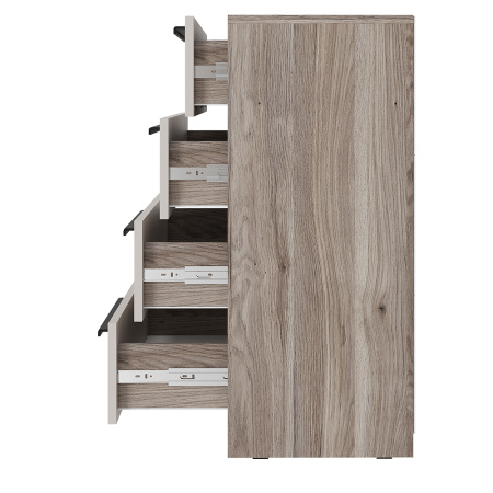 Комод "Урбан" КМ-02 (Дуб смоки/Кашемир)