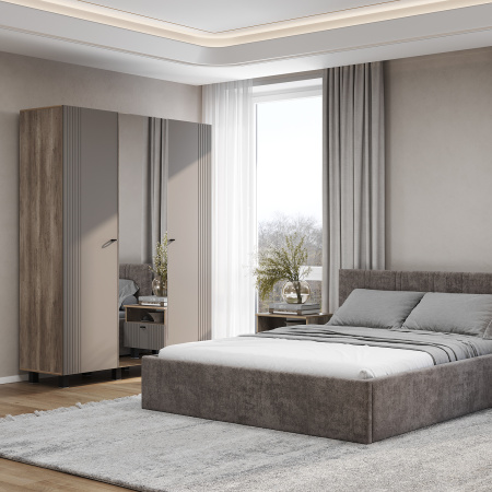 Шкаф 3-х створчатый "Олива" ШК-08 (Дуб каньон/MF14 Муссон)