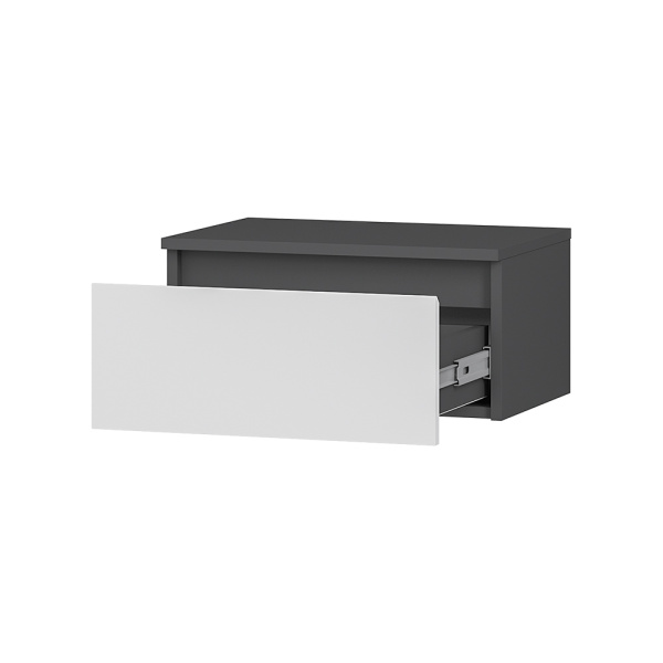 Тумба прикроватная "Шарм" ТБ-11 (Графит/ Белый)
