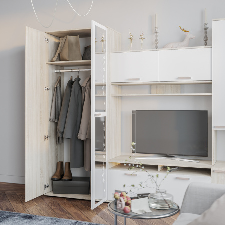 Гостиная "Лукас" (Сонома/белый)