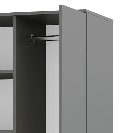 Шкаф 2-х створчатый "Симпл" ШК-03 (графит)
