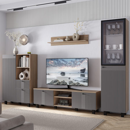 Полка навесная "Олива" АН-01 (дуб каньон)