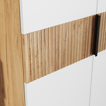 Шкаф 2-х створчатый "Сандра" ШК-04 (Крафт/Белый/Тортуга (М27))