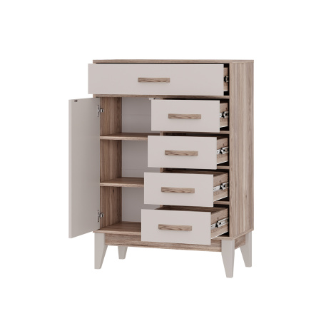 Комод "Скандика" КМ-13 (дуб смоки/кашемир)