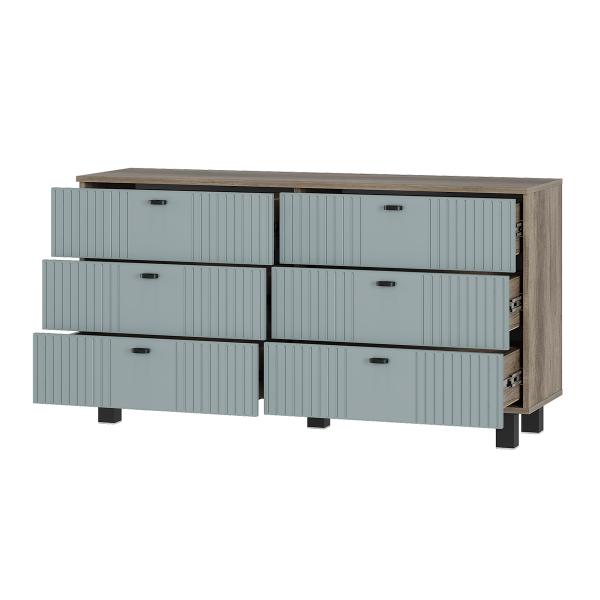 Комод "Олива" КМ-04 (Дуб каньон/MF11 Шарли бриз )