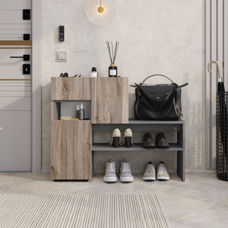 Тумба "Карина" ТБ-01 (Дуб смоки/Графит)