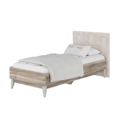 Кровать 0,9 м "Скандика" КР-04 (дуб смоки)