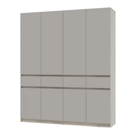 Шкаф 4-х створчатый "Багира" ШК-13 (Дуб смоки/Кашемир)