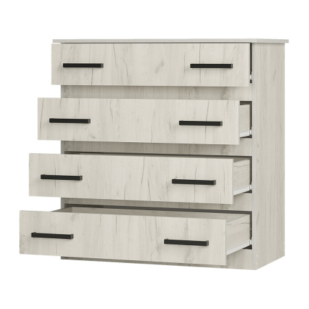 Комод "Стандарт №6" (дуб крафт белый)