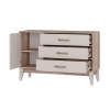 Комод "Скандика" КМ-12 (дуб смоки/кашемир)