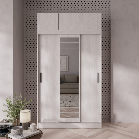 Шкаф-купе "Тео" ШКК-02 NEW (Ясень белый)