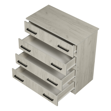 Комод "Стандарт №6" (дуб крафт белый)