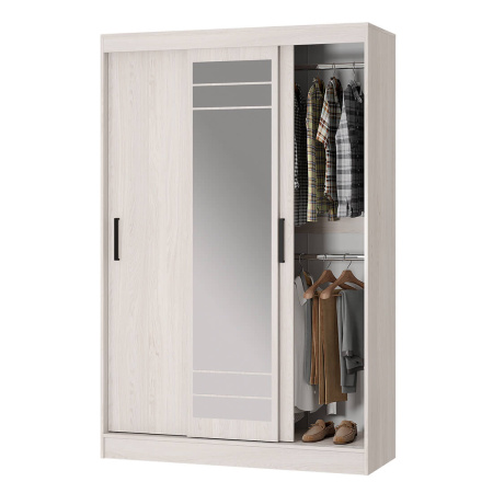Шкаф-купе "Тео" ШКК-02 NEW (Ясень белый)