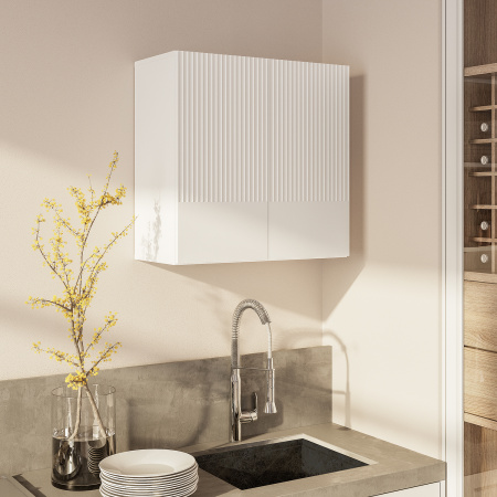 Шкаф навесной "Монблан" ШКН-03 (белый/лофт белый (М17)