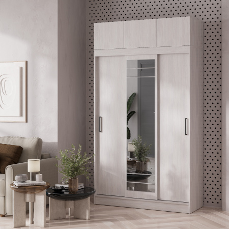 Шкаф-купе "Тео" ШКК-02 NEW (Ясень белый)