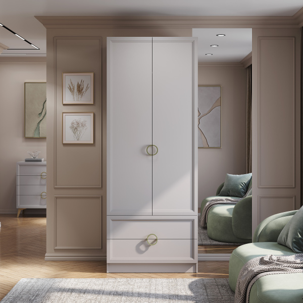 Шкаф 2-х створчатый "Эстетика" ШК-02 (Кашемир)