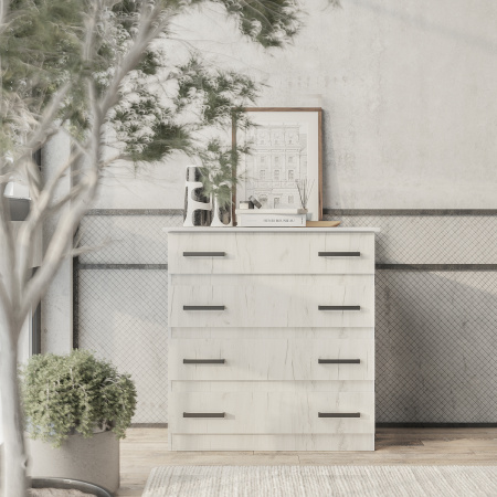 Комод "Стандарт №6" (дуб крафт белый)