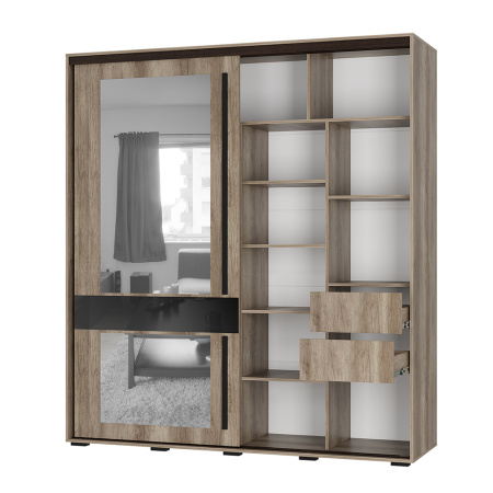 Шкаф-купе "Крафт-8" (дуб каньон)