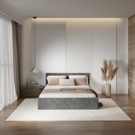 Кровать 1,6 м "Ника" КР-18 (Грифельный)