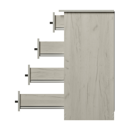 Комод "Стандарт №6" (дуб крафт белый)