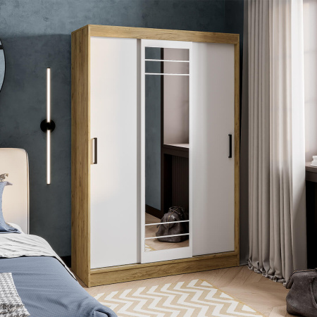 Шкаф-купе "Тео" ШКК-02 NEW (Крафт/Белый)