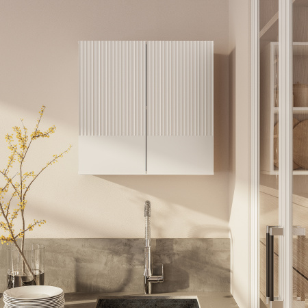 Шкаф навесной "Монблан" ШКН-03 (белый/лофт белый (М17)