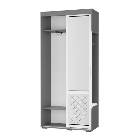 Прихожая "Варда" (графит/белый)