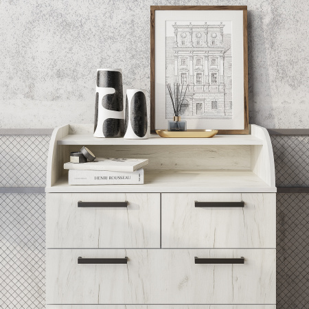 Комод "Стандарт-1 NEW" (дуб крафт белый)