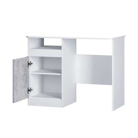 "Паскаль" стол  письменный (белый/цемент светлый)