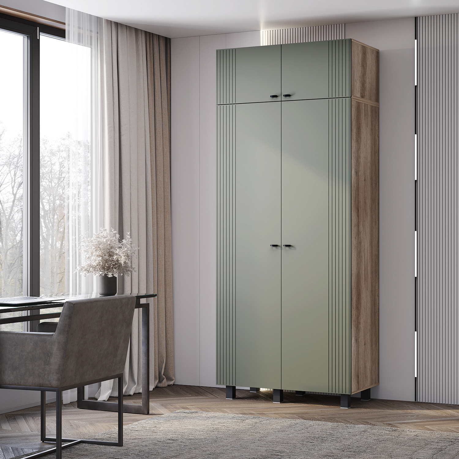 Новые модули коллекции "Олива" - шкафы навесные