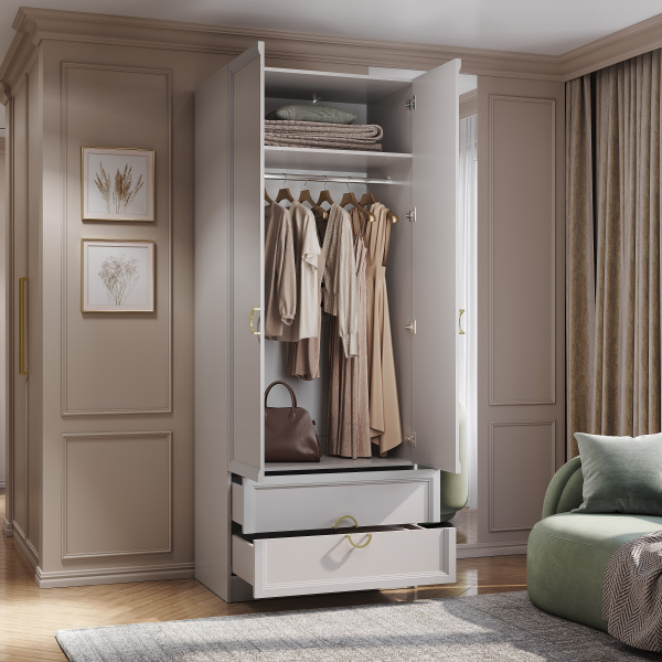 Шкаф 2-х створчатый "Эстетика" ШК-02 (Кашемир)